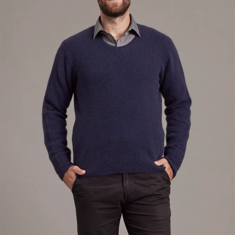 RACK STITCH CREW NECK JERSEY 圆领针织衫